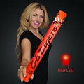 25 Day Custom Fully Wrapped 16" Red LED Foam Cheer Stick